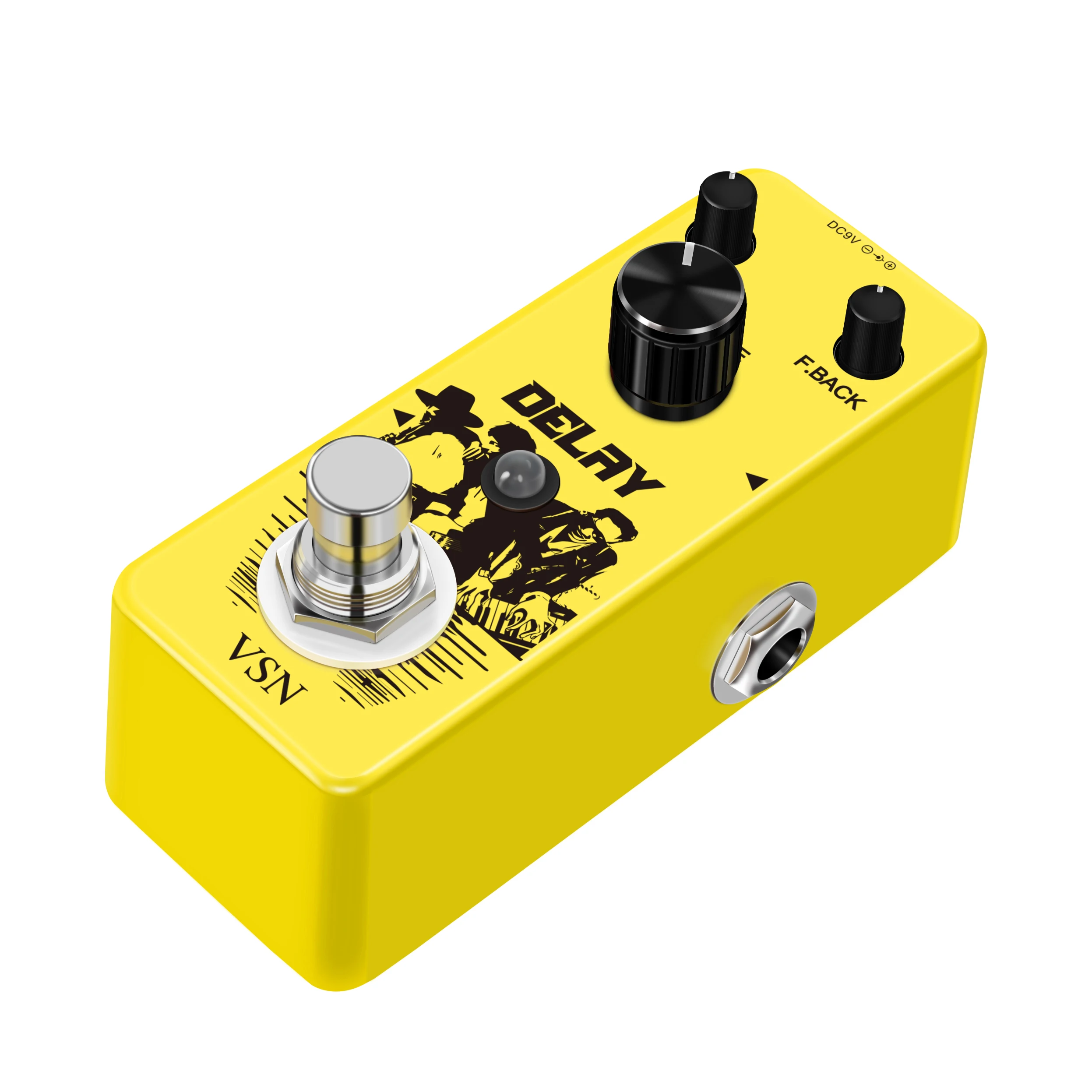 VSN LEF-314 Guitar Delay Pedal Analog Delay Guitar Effect Pedal Switching, Fully Vintage Delay True Bypass Full Metal Case