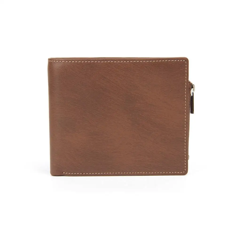 Casual Classic Men's Wallet Leather Short Three Fold Wallet Wallet Multi Function Zipper Multi Card Zero Wallet Wallet Men