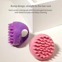 silicone hair scalp massager brush shampoo head body massage brush hair comb accessories shower hair massager brushes bath spa