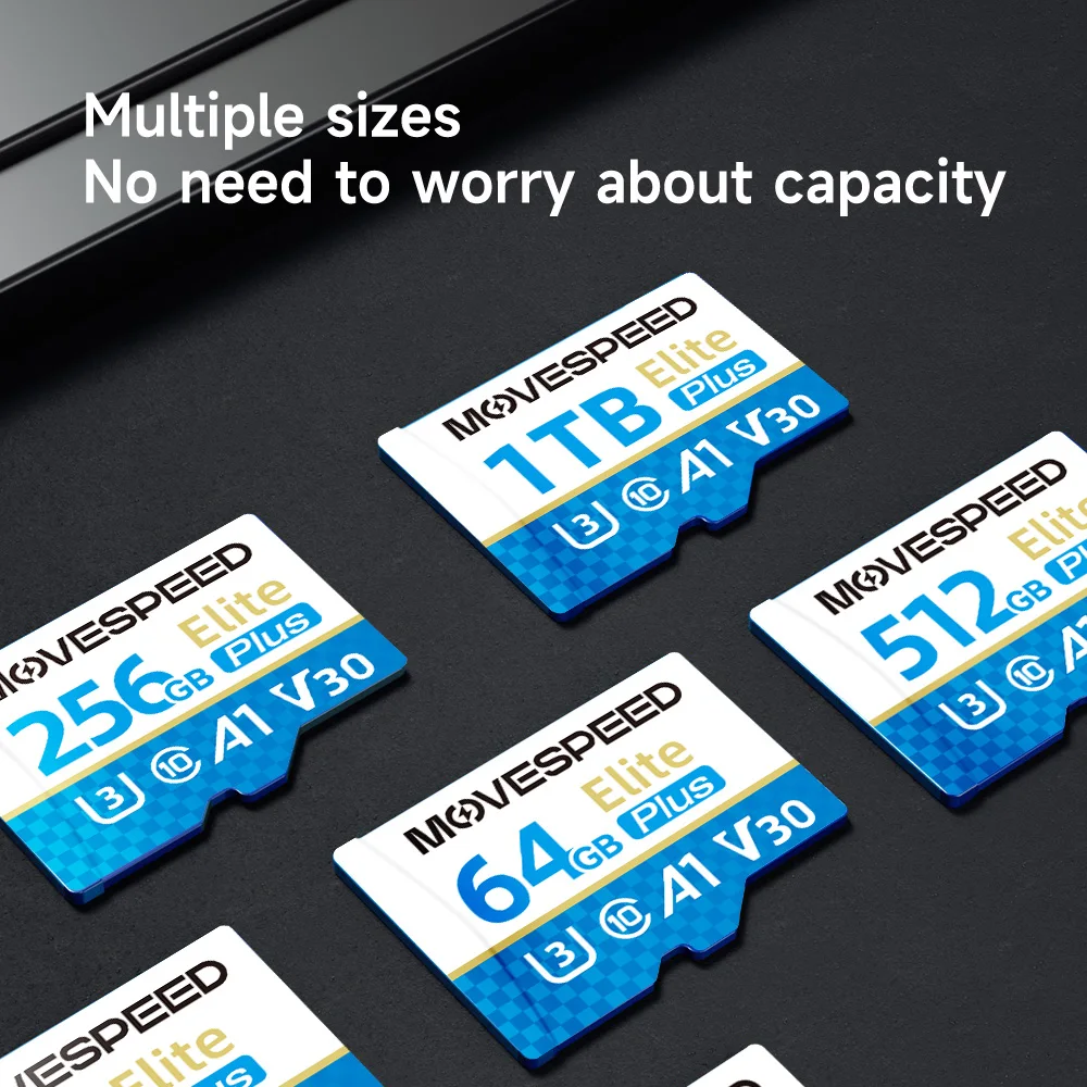 Фото Карта памяти MOVESPEED T300 U3 Mini SD, 100 МБ/с, высокоскоростная флэш-карта памяти, 256 ГБ, 128 ГБ, 64 ГБ, 32 ГБ, SDXC TF-карта для камер и дронов №5