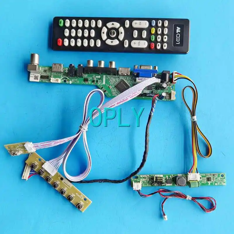 

ТВ аналоговая панель дисплея контроллер плата подходит для MT230DW01 MT230DW03 LVDS 30 Pin 1920*1080 VGA AV USB RF HDMI-совместим 23 "комплект для творчества