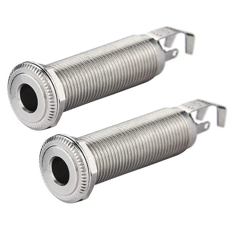 

Концевой выходной разъем, Ancable 1/4 дюйма 6,35 мм моноцилиндрический разъем, 3-контактный длинный резьбовой сменный полный контактный разъем