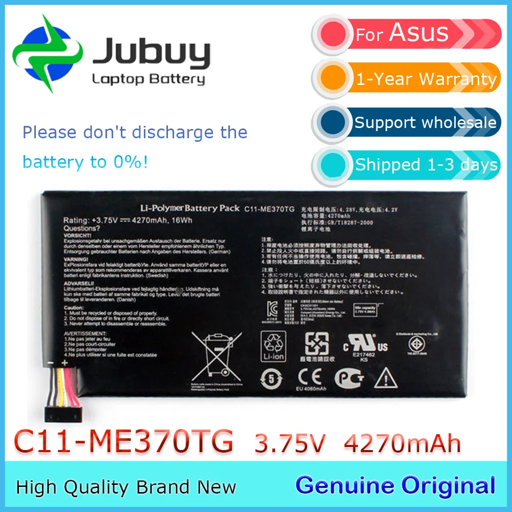 C11-ME370TG 3 75 В 4270 мАч оригинальный аккумулятор для ноутбука Asus MeMo Pad ME172V Google Nexus 7