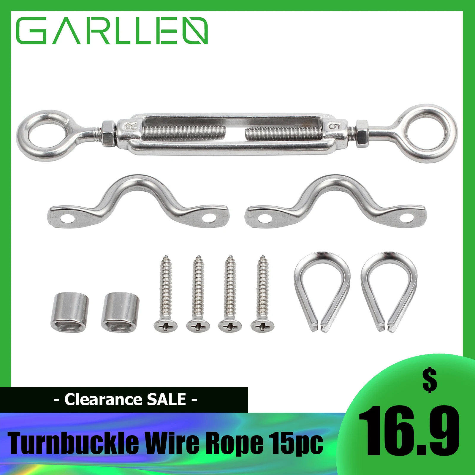 15 шт., проволочный Канат из нержавеющей стали