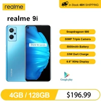 Global Version realme Smartphone Snapdragon 680 6 6 inch 90Hz Display 50MP Camera 5000mAh Battery 33W Fast Charge phone