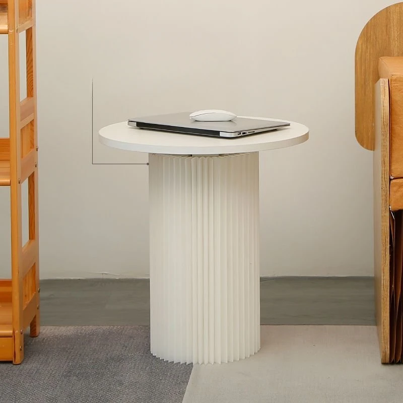 Креативный круглый стол для дома гостиной Белый журнальный столик спальни