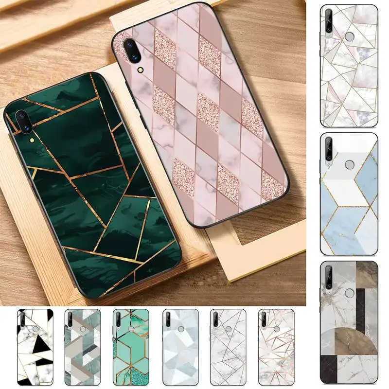 

Marble Phone Case for Huawei Y 6 9 7 5 8s prime 2019 2018 enjoy 7 plus