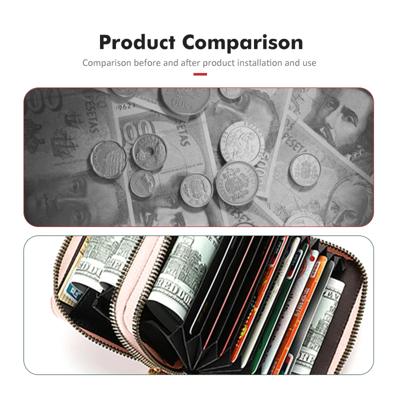 Универсальный многофункциональный бумажник большой емкости для удостоверения