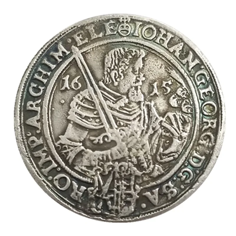 

1615 Germany Silver Plated Coins Copy Collectibles Coin Home Decoration Magic Coin Lucky Fortune Toy Coins Christmas Gifts#2398