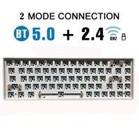 68keys bluetooth wireless 2 4g hotswap diy keyboard kit tester mute cotton compatiable with 35 pins switches
