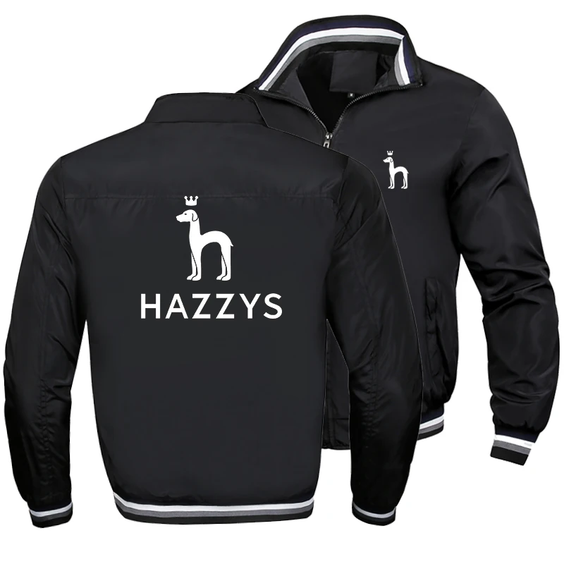 

Высококачественная Осенняя Новая ветровка HAZZYS, мужские куртки, мужская повседневная куртка, мужские топы, высококачественные куртки на молнии, мужские топы