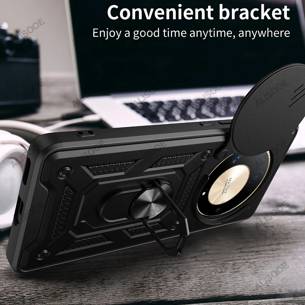 Слайд-подставка для камеры Funda Honor Magic 6 Lite 5G защитный чехол с защитным кольцом Magic6