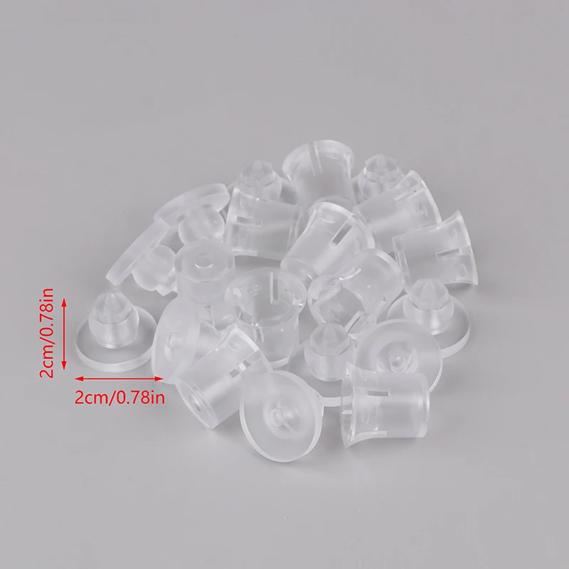 

10 шт. ПК полупрозрачный рекламный кронштейн для ногтей стеклянный кронштейн для ногтей невидимый пластиковый винт матовый винт