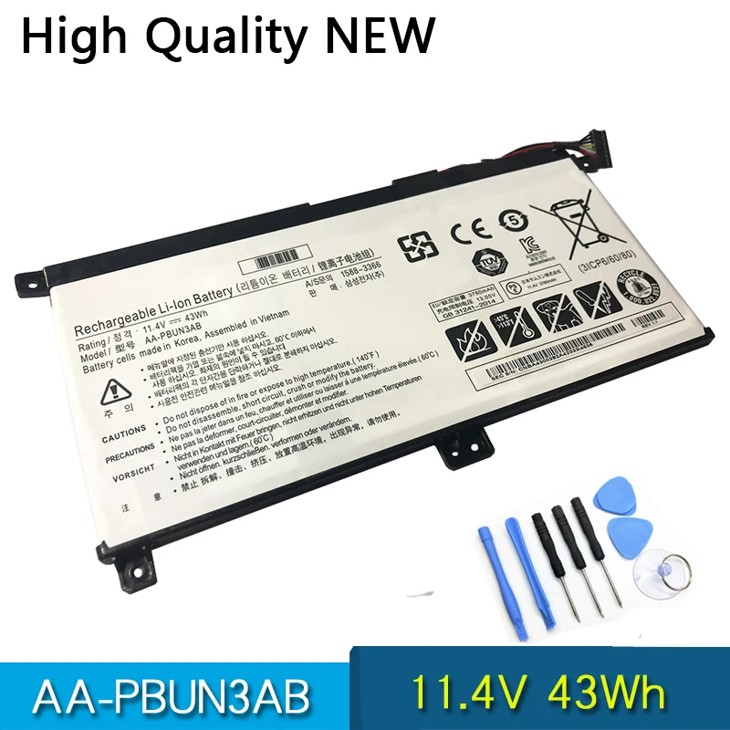 Батарея для ноутбука AA-PBUN3AB AA-PBUN3QB Samsung Notebook 7 NP740U3L L02US NP740U3M-K01US NP800G5M 800G5M NP740U5M
