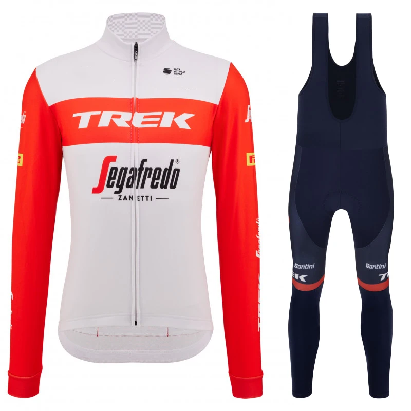 

Зимняя Теплая Флисовая Мужская одежда для велосипеда TREK, велосипедная форма, штаны, мужская одежда, костюм, нагрудник, гелевая футболка для ...