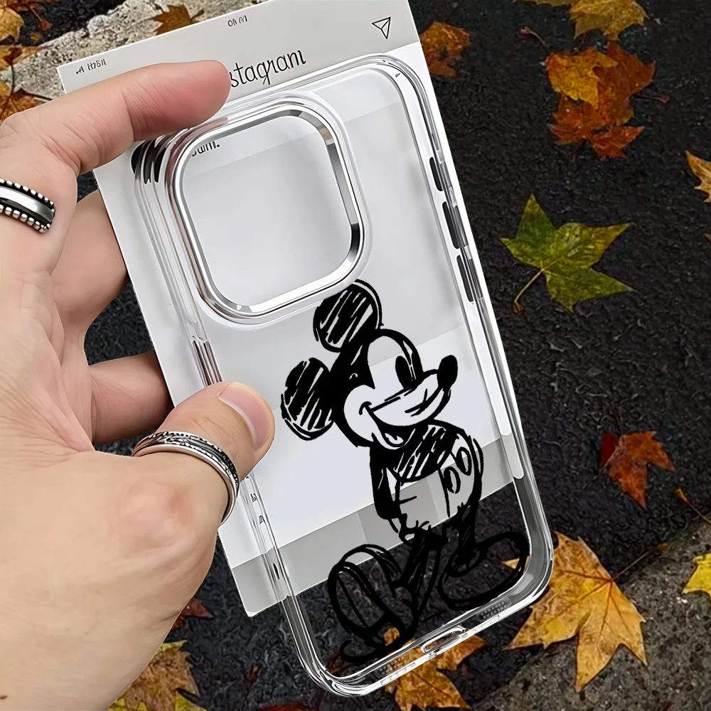 Фото Милый чехол для телефона с Микки Маусом для Vivo V60 V50 V40 V30 V40E V30E V29 V27 V23E V21E iQOO Z7 Lite Pro 4G 5G, прозрачный мягкий чехол №3