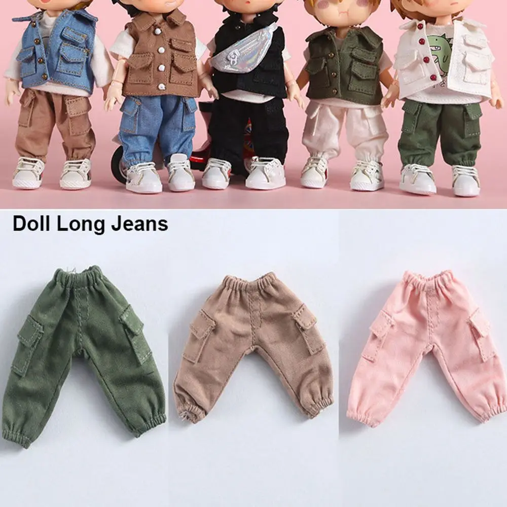 

5 Colors Fashion 1/12 1/11 Doll Shorts Clothes Pant Long Jeans Clothing Pants Accessories Dolls Long Overalls