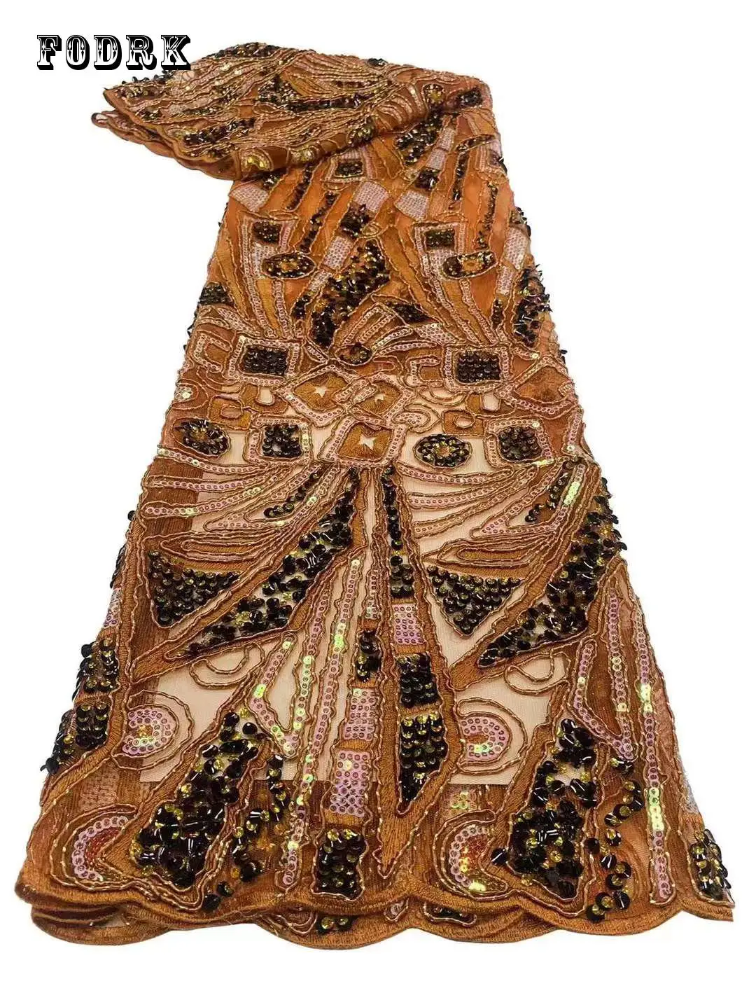 

Новейшие нигерийские кружевные ткани, модные Африканские кружева для женщин, роскошные украшения для свадьбы, 5 ярдов