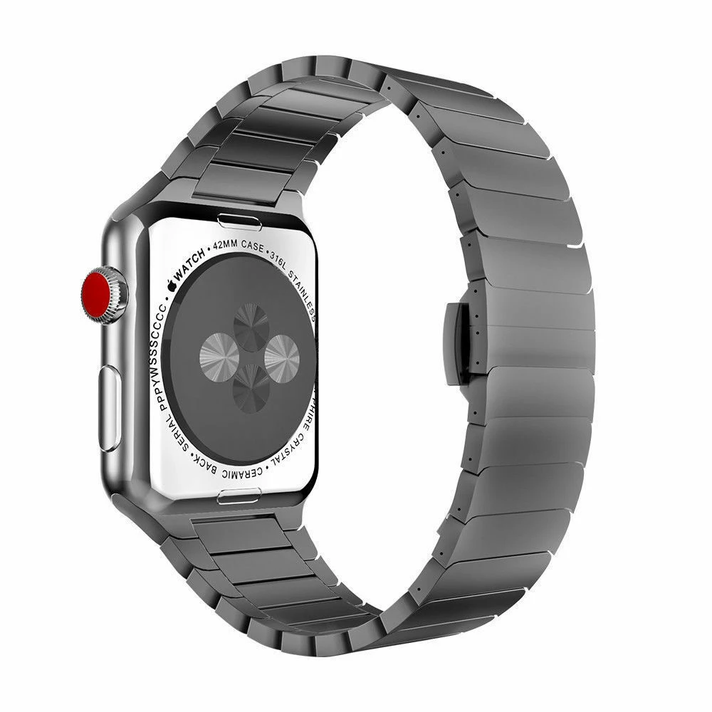 Butterfly Link Bracelet for Apple Watch band 44mm 40mm 45mm 41mm 42mm/38mm Stainless Steel Strap iWatch serie 7 SE 6 5 4 3Correa