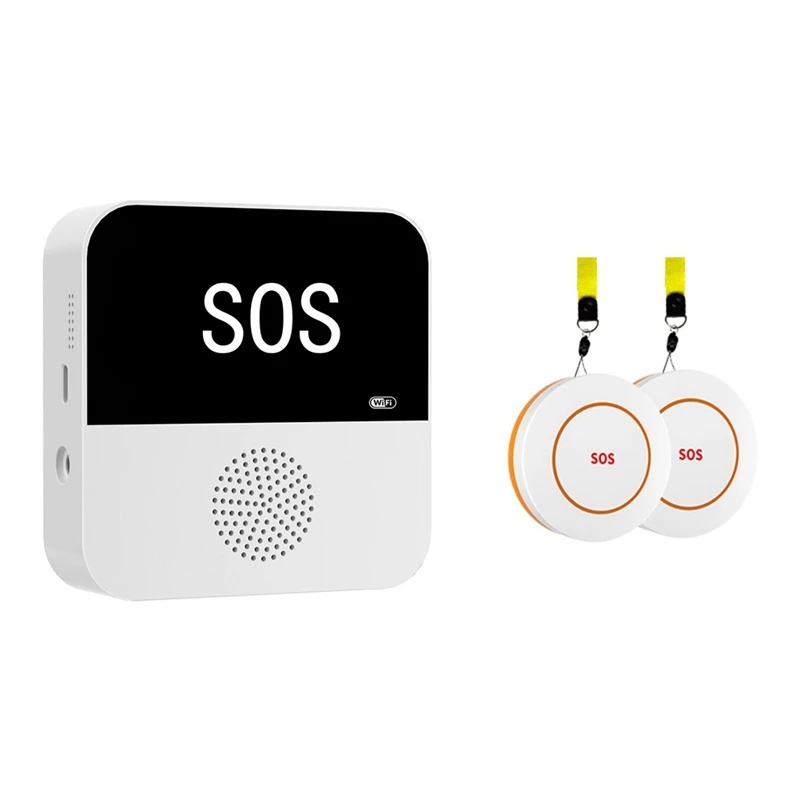 

Nurse Alert Parts Wifi APP Control 1 Receiver 2 Calls Button For Elderly (2.4Ghz Wifi Only)