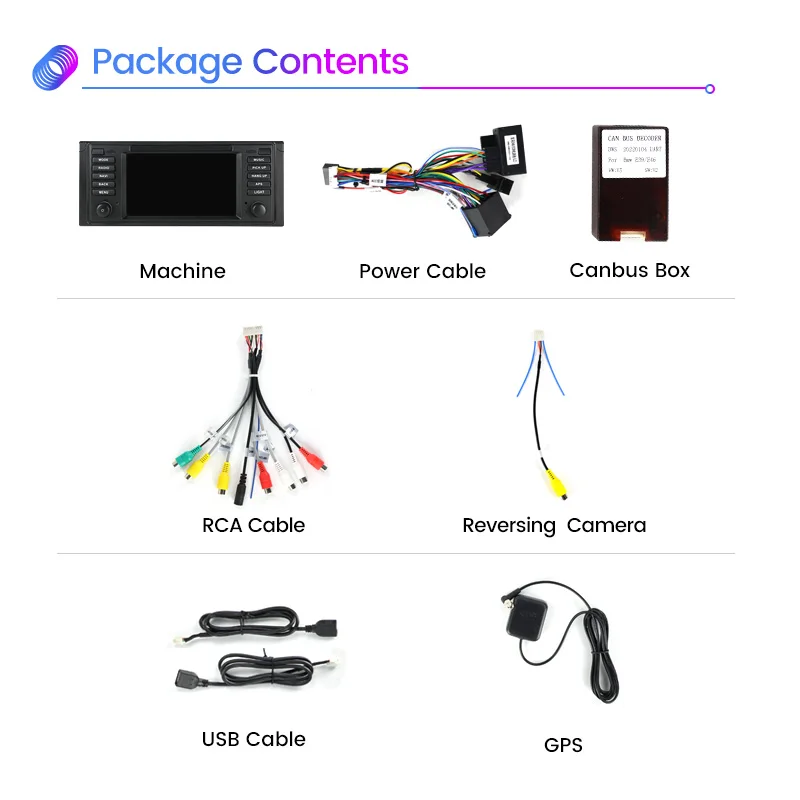 2 din DSP Carplay Auto Android 11 Автомобильное радио стерео GPS Навигация Для BMW X5 E53 E39 с