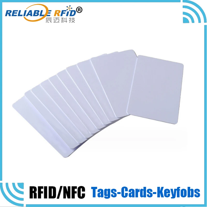 

50pcs/Lot RFID Card 13.56Mhz IC Cards M1 MF S50 Classic ISO14443A 1K Proximity Smart 0.8mm For Access Control System