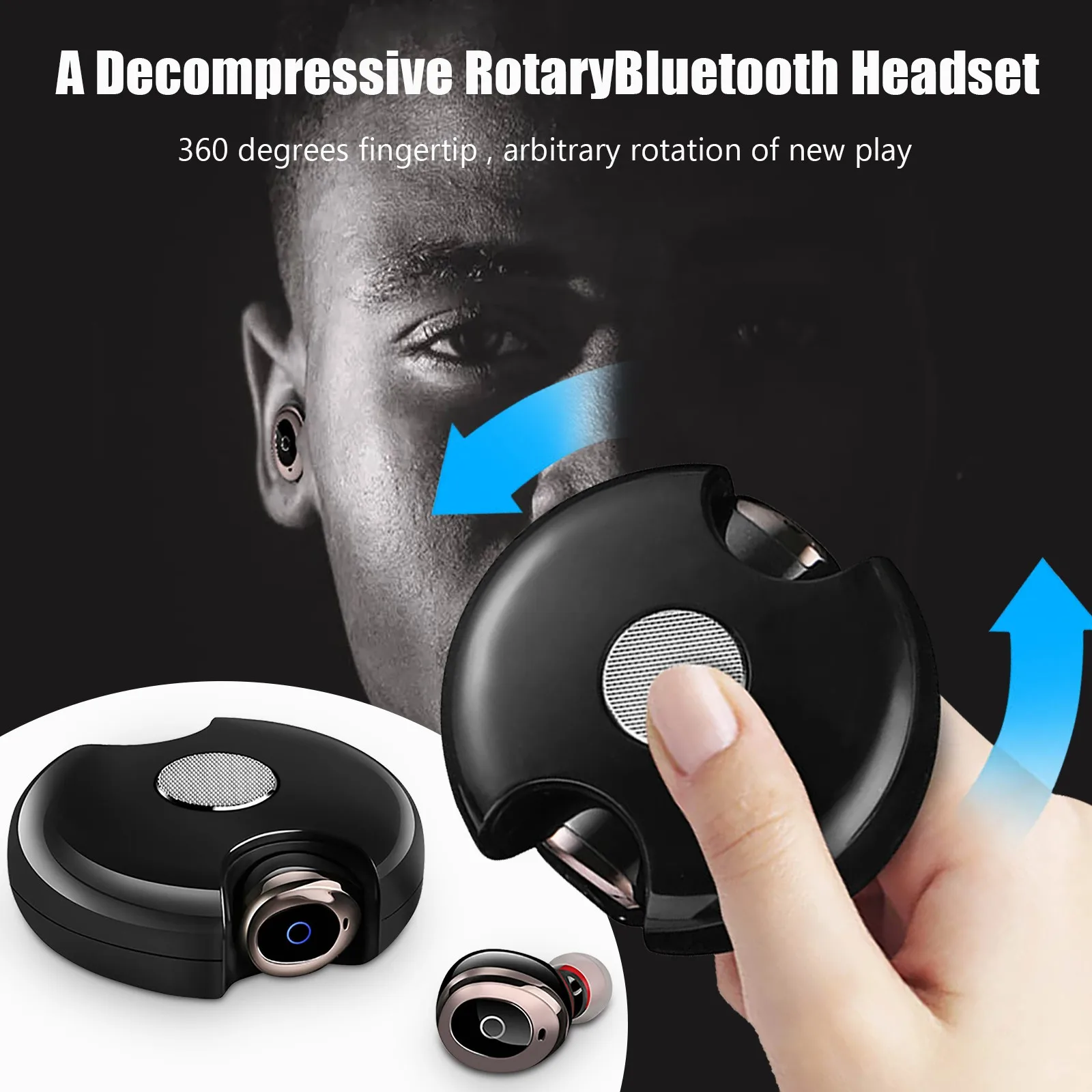 

Bluetooth-гарнитура с перекрестными краями и гироскопом