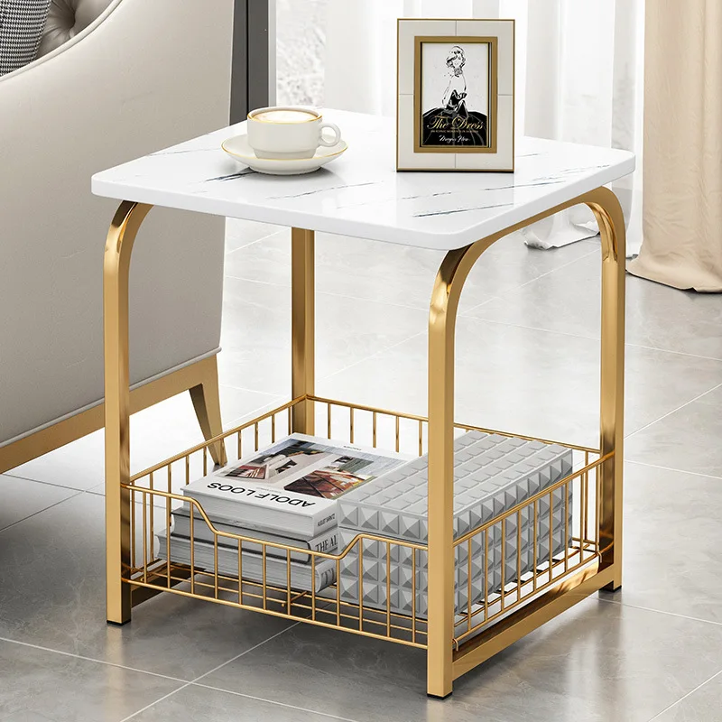 

Coffee Table Small Apartment Home Living Room Multifunctional Simple Mini Side Table Modern Creative Light Luxury Corner Table
