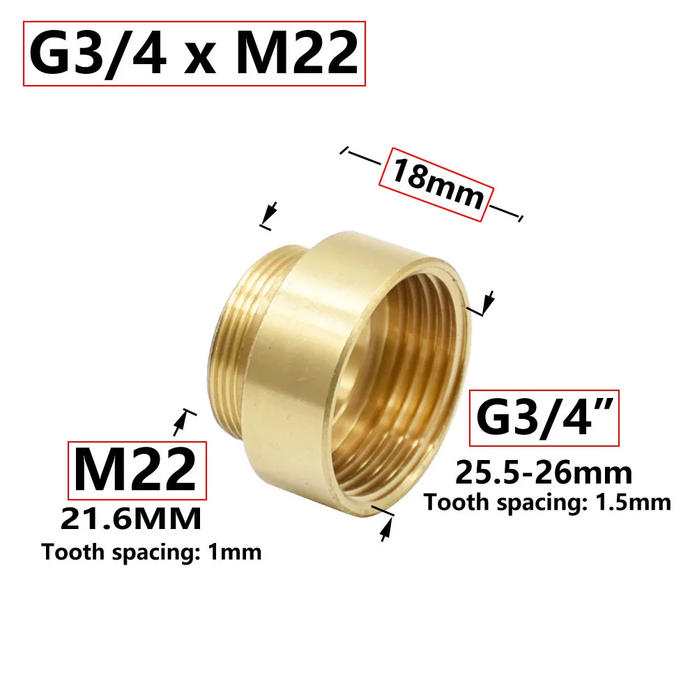 

Соединитель для крана WYZXM латунный 3/4" до M22