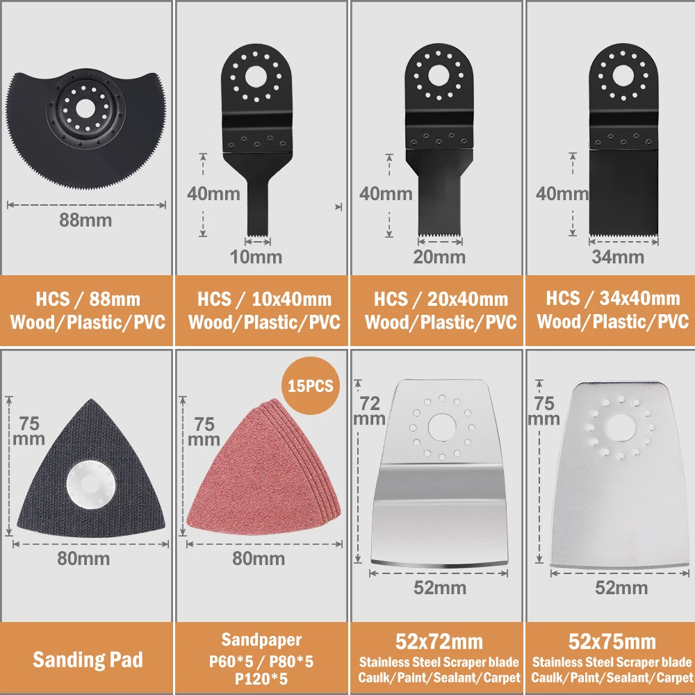 

CMCP 22 шт. Многофункциональные пильные полотна для дерева