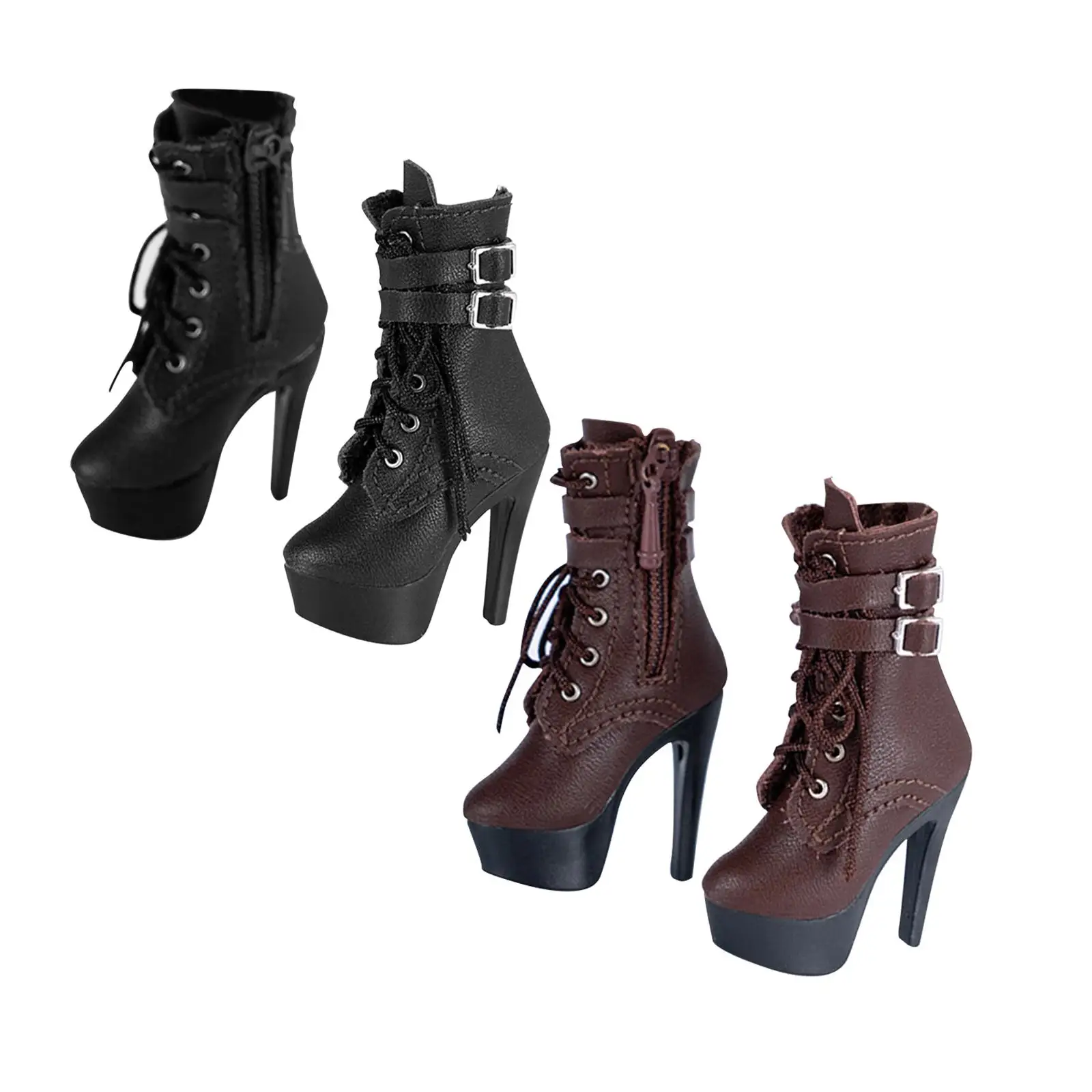 

Fashion Boot High Heeled Shoes for 12inch Female Action Figures Dress up Doll Model Accessory