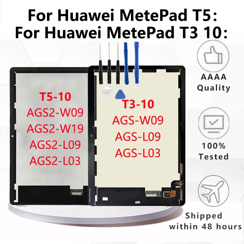 

New LCD Display For Huawei MediaPad T3 T5 10 AGS-L03 AGS-L09 AGS-W09 AGS2-L09 AGS2-W09 AGS2-L03 Touch Screen Digitizer Assembly