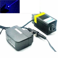 33x55mm focusable 405nm 300mw violet blue diodes laser dot module w 12v power adapter engraver