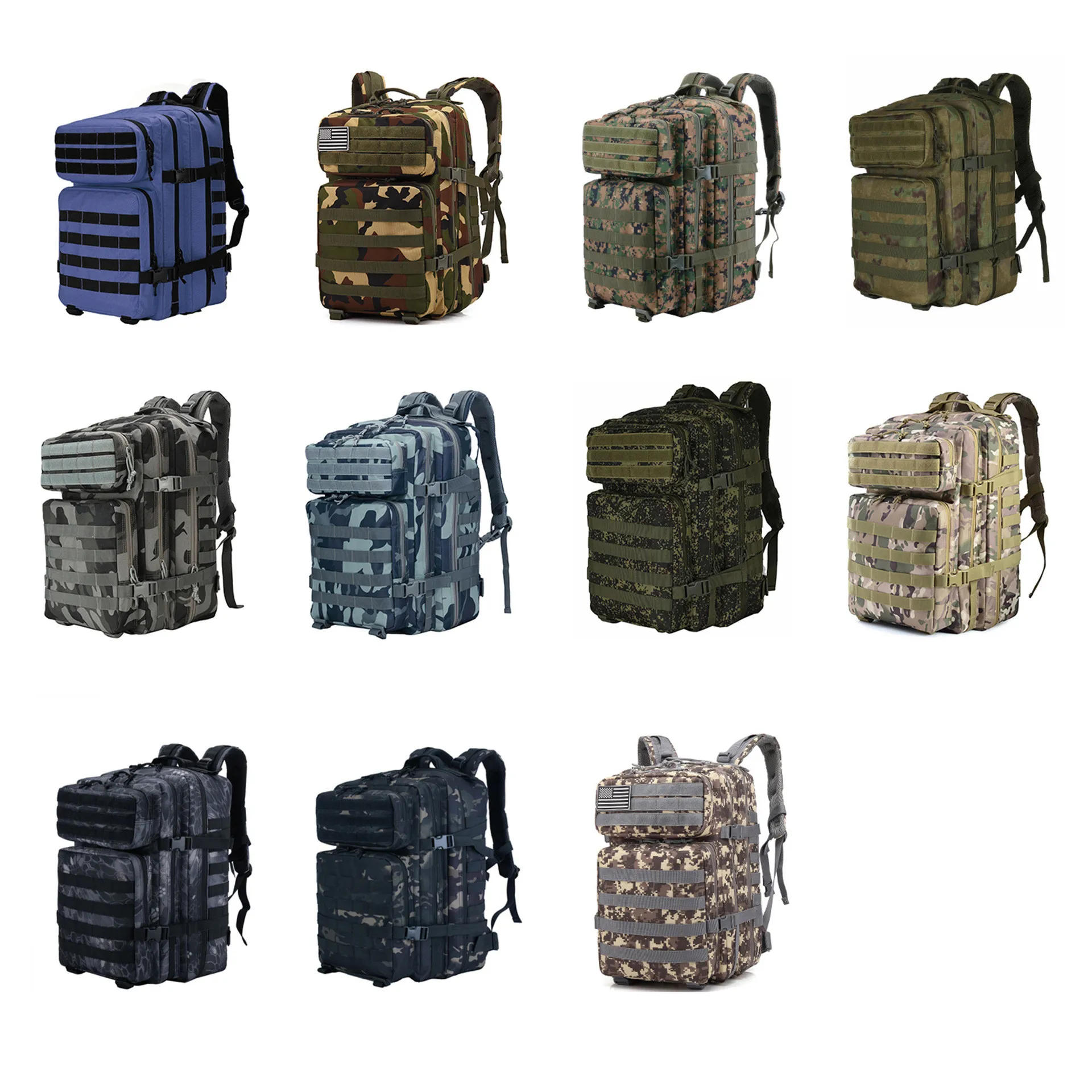 Многофункциональный рюкзак 3P многоцветный водонепроницаемый спортивный на