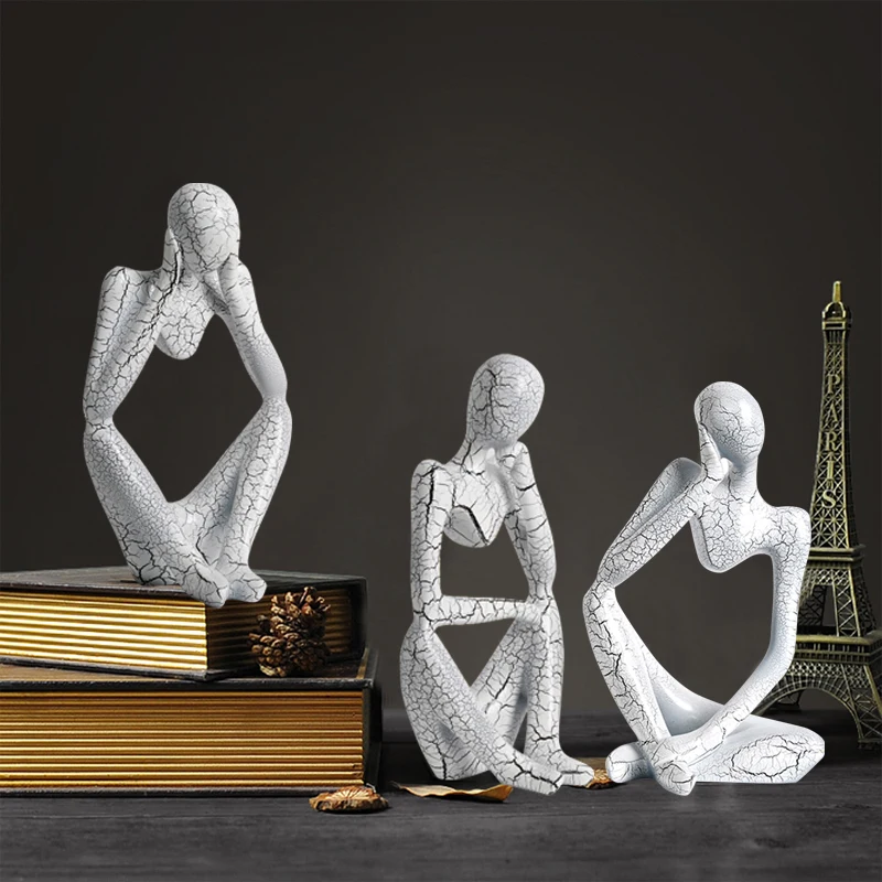 

Статуя абстрактного истончика в современном стиле, Скандинавская полимерная фигурка, скульптура, ремесленные украшения для интерьера, офи...