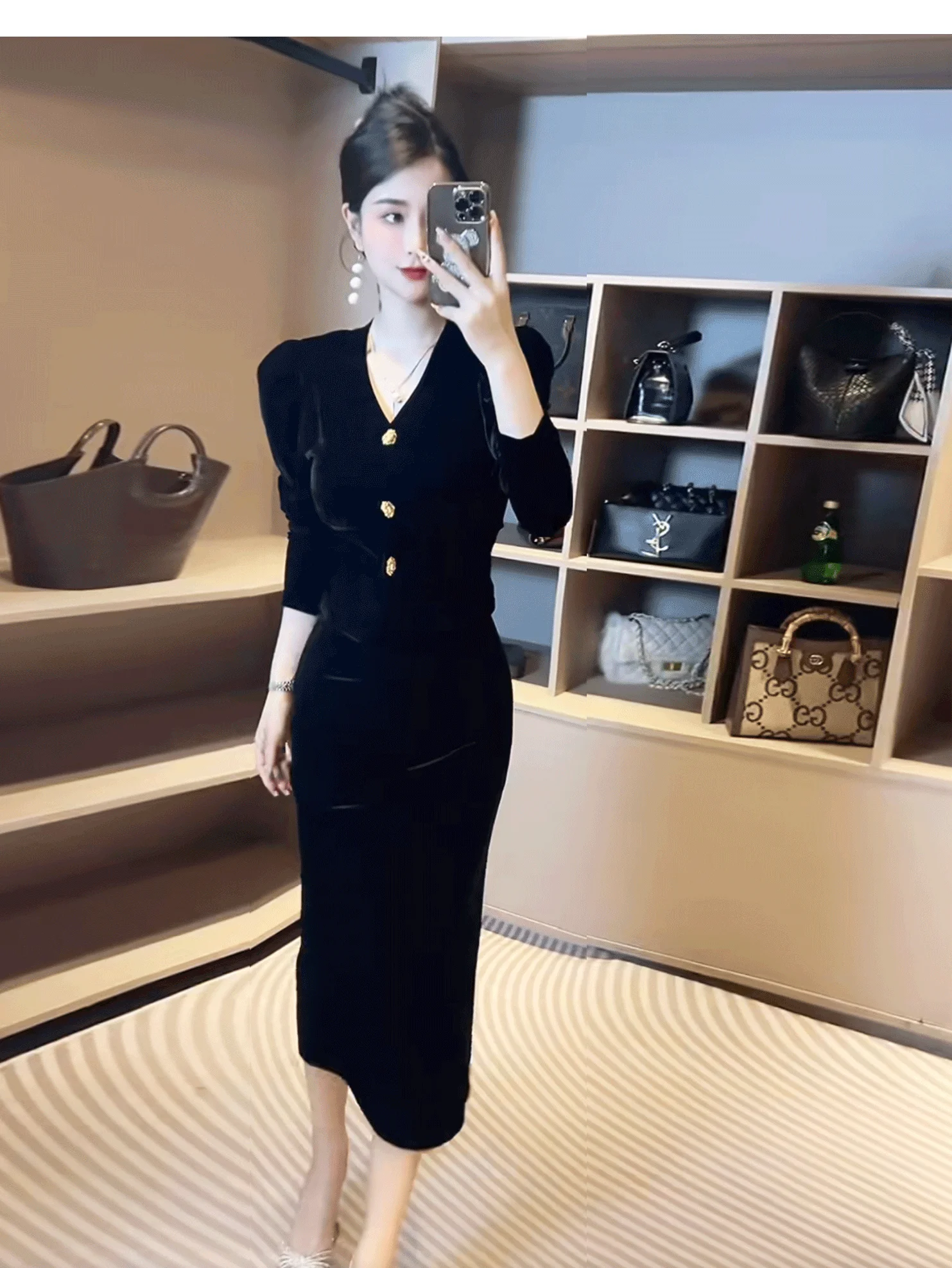 Весенняя одежда в комплекте. Высококачественная женская одежда. Золотой