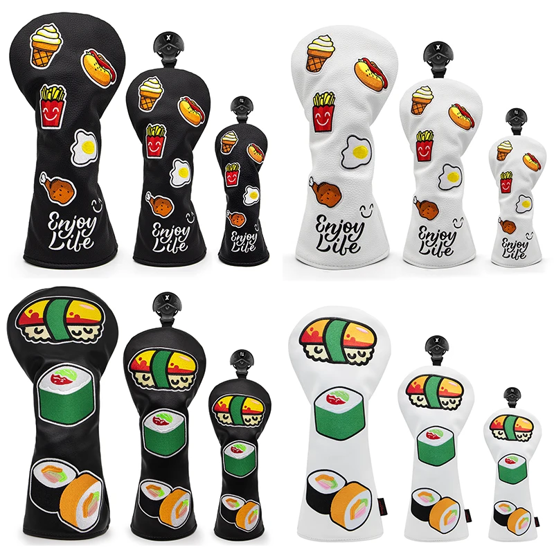 

3 шт./компл., кожаные чехлы для головы для гольфа