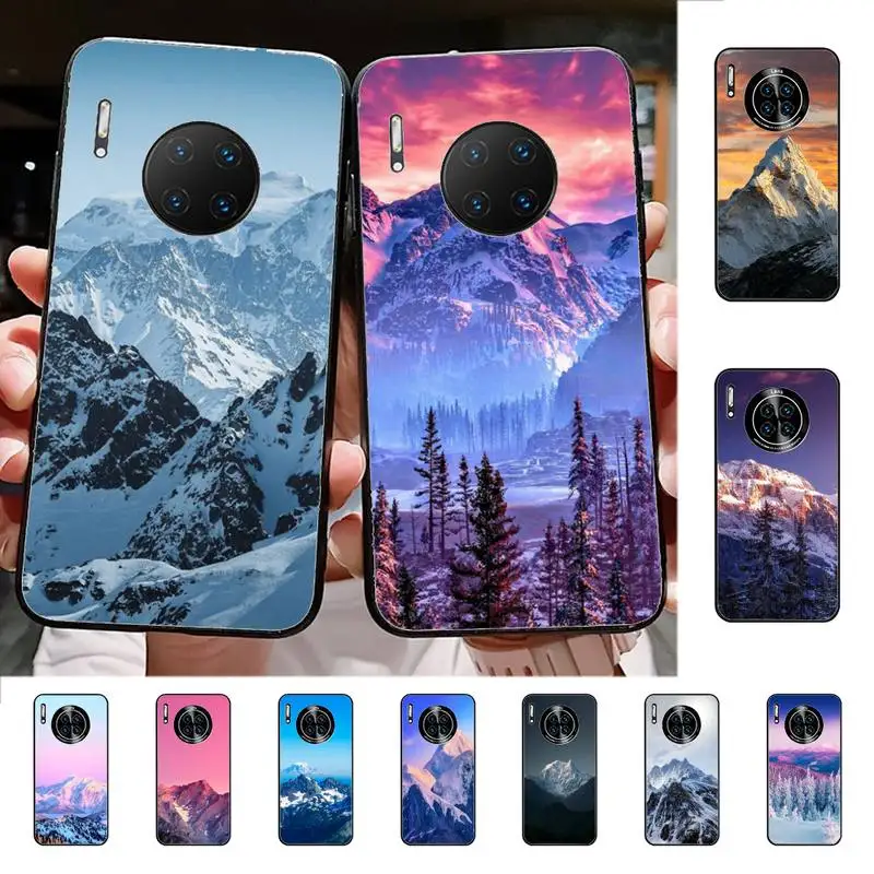 

Snow Mountain Phone Case for Huawei Mate 20 10 9 40 30 lite pro X Nova 2 3i 7se