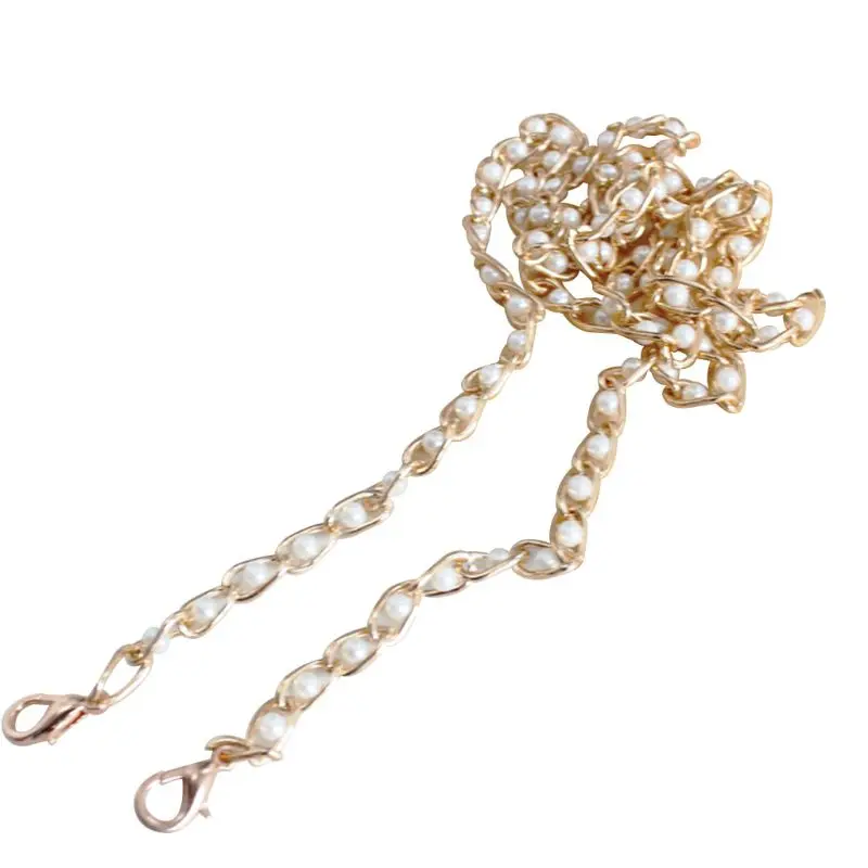 

120cm Chain Replacement Shoulder Crossbody Bag Strap with Metal Buckles Accessories