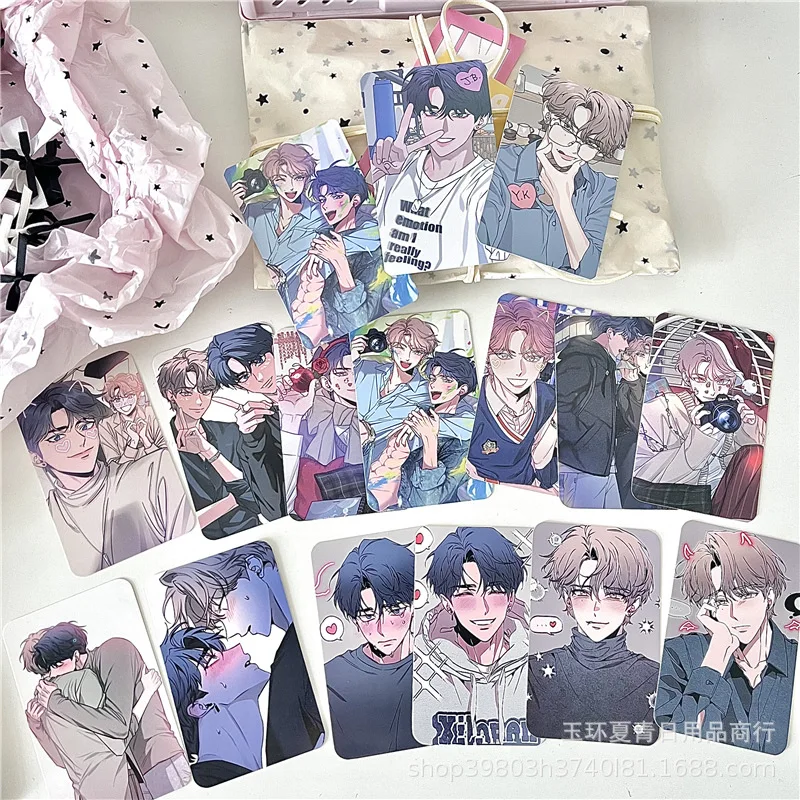

Han Comic sketch 3-inch small card high-value Korean comic INS star chasing love bean limited peripheral