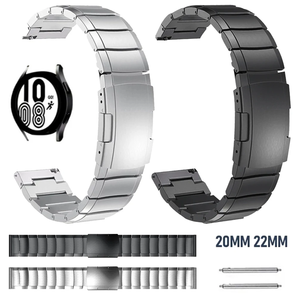 

Stainless Steel Strap for Samsung Galaxy Watch 4 Classic 3 41mm 45mm 46mm 42mm Watch4 Active2 Band Bracelet 20mm 22mm Wristbands