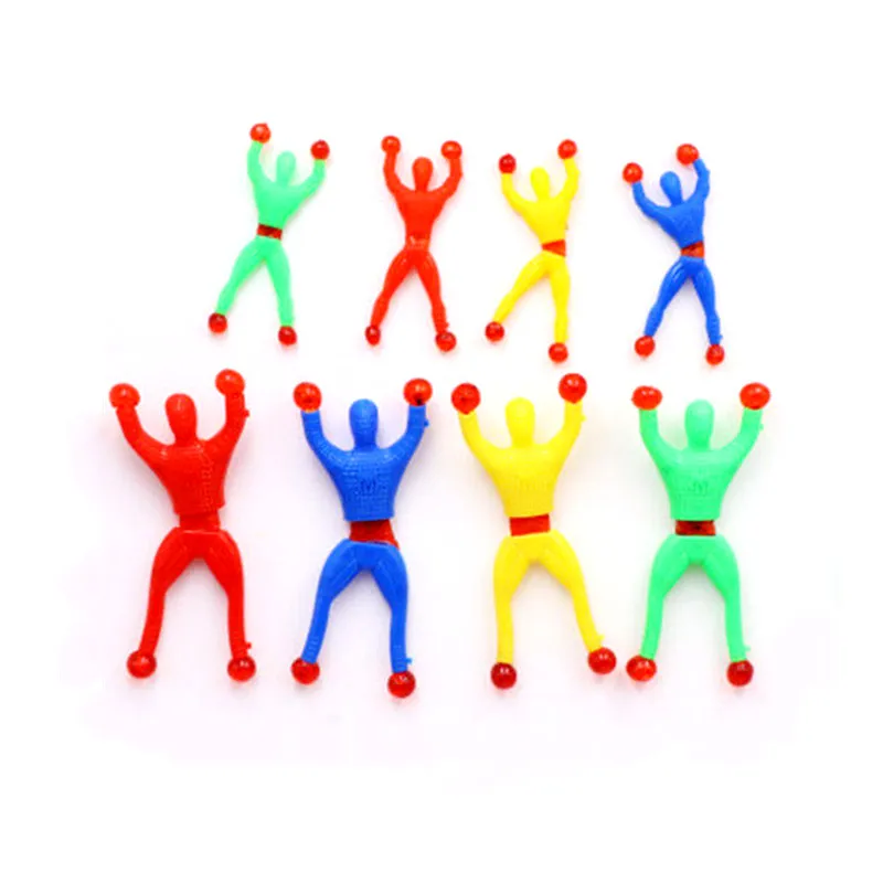 

1/5/10pcs Creative And Novel Adhesive Wall Climbing Spider Doll Plastic Movable Doll Fun And Fun Decompression Gift
