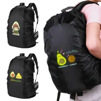 for practical rainproofdustproofsun protectionoutdoor campinghikingschool bags backpack with protective cover avocado print