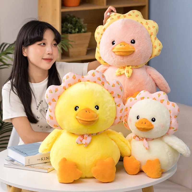 

Petal Duck Doll Cute Duck Soft Plush Toy Creative Pillow Doll Gifts Children's Toys Comfortable Sofa Pillow Interior Decoration