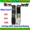 Full Chips Tested Good Working For IPhone 6 4.7 inch Motherboard Free iCloud Original Unlocked Mainboard With/Without Touch ID 2