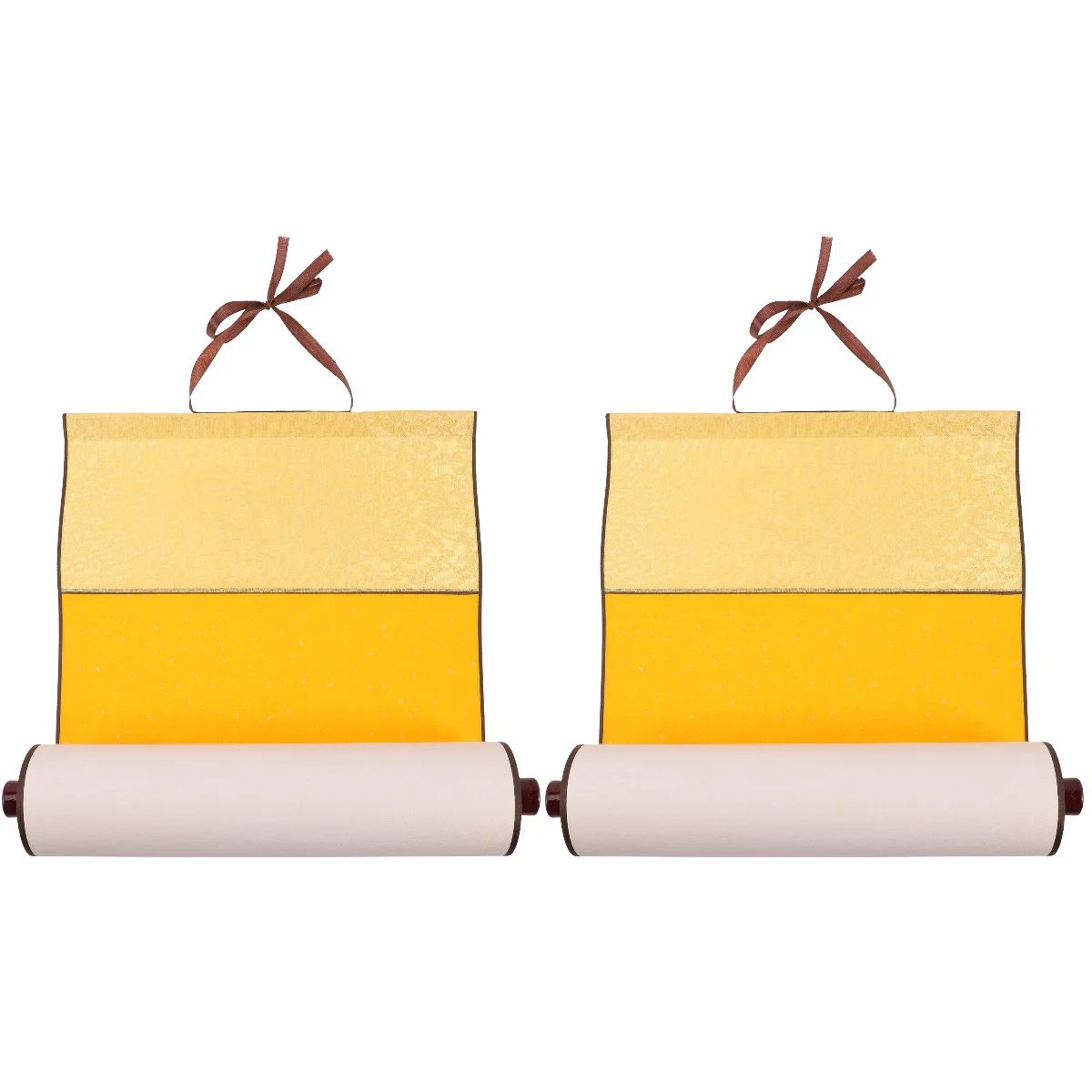 

2 Pack Rice Paper Sumi Hanging Scrolls Rice Paper Xuan Scroll Blank Scroll Reel Chinese Scroll Paper