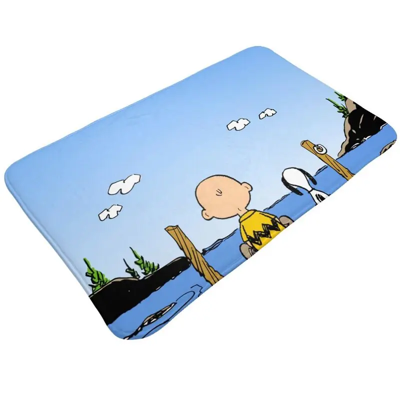 Пользовательский мультфильм Снупи Вудсток анимация коврик для двери