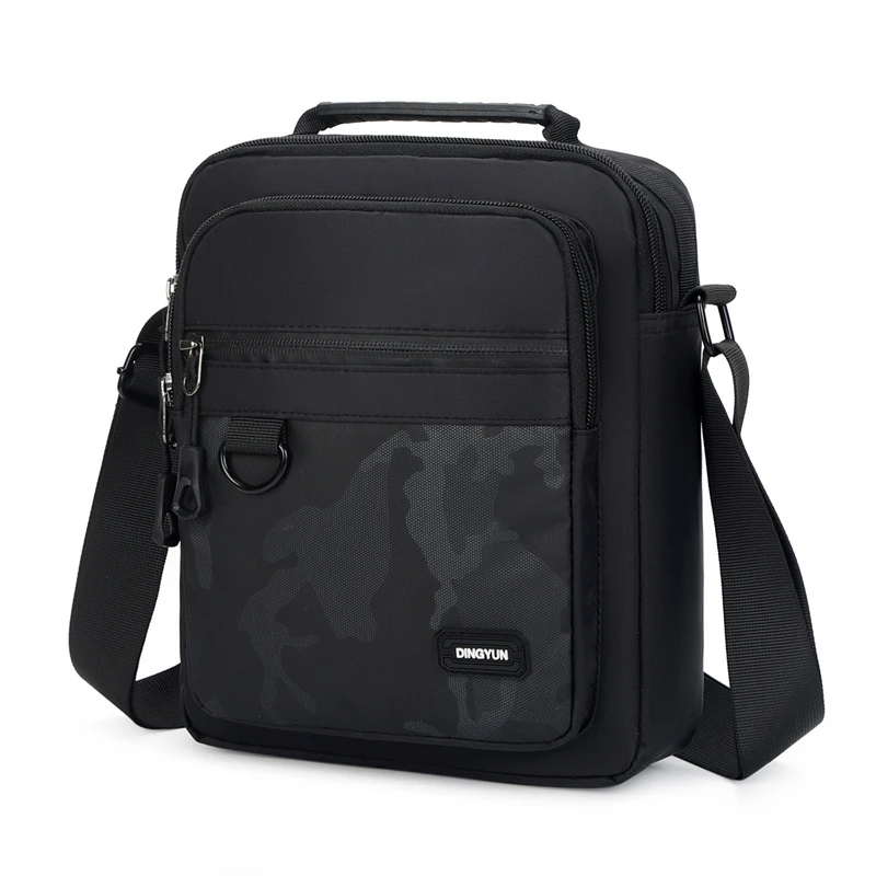 

Повседневная тканевая сумка для отдыха, стильная мужская сумочка через плечо, камуфляжная сумка-мессенджер из ткани «Оксфорд»