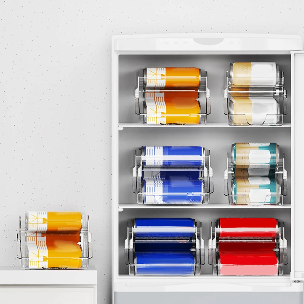 

Tableware Fridge Can Organizer Soda Dispenser Flatware Holder Refrigerator Plastic Beer