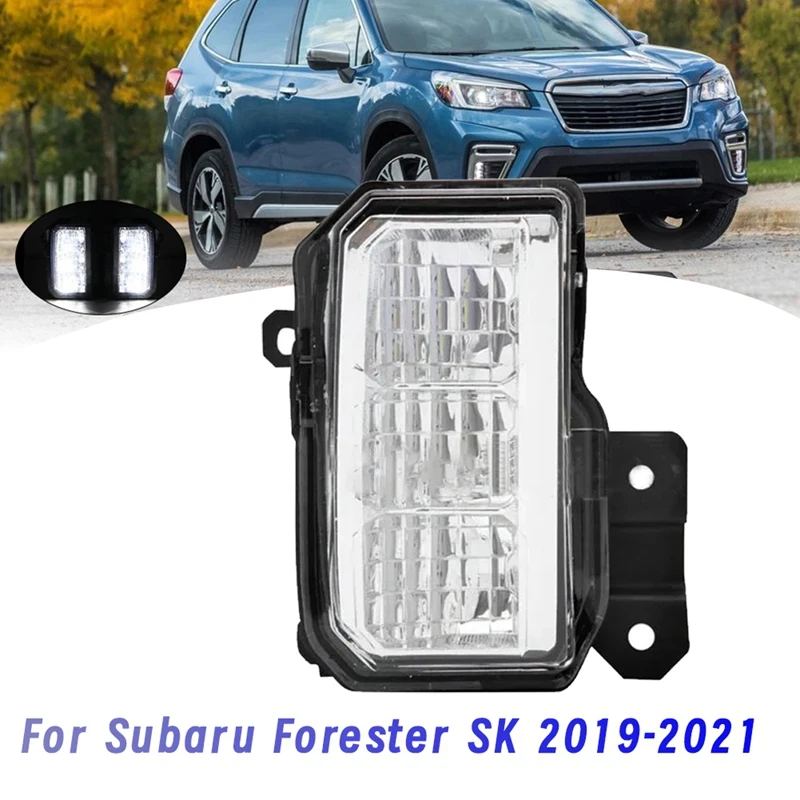 Передний бампер фонарь для дневных ходовых огней Subaru Forester SK 2019-2021